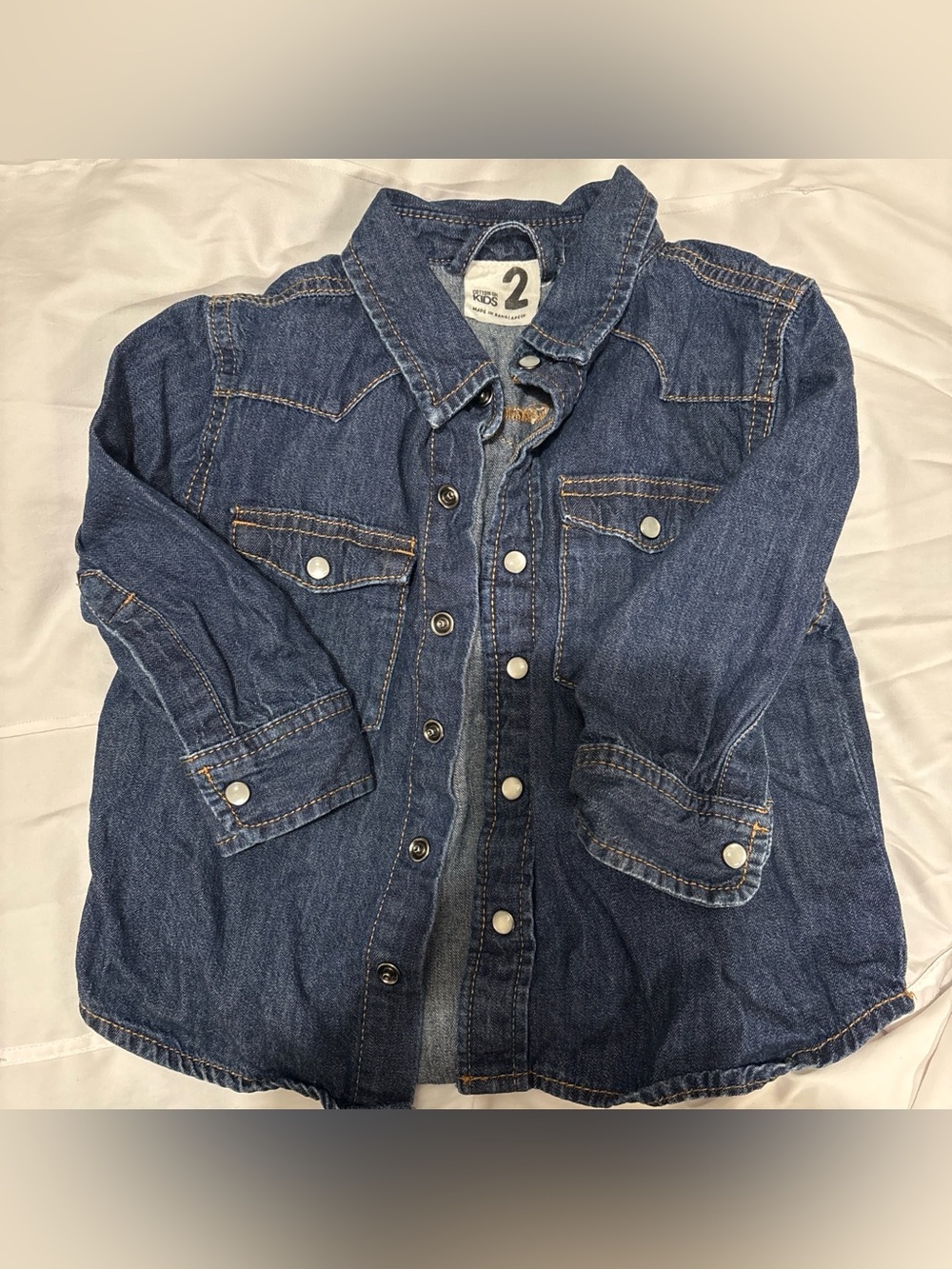 Cotton On Kids Dark Blue Denim Jacket